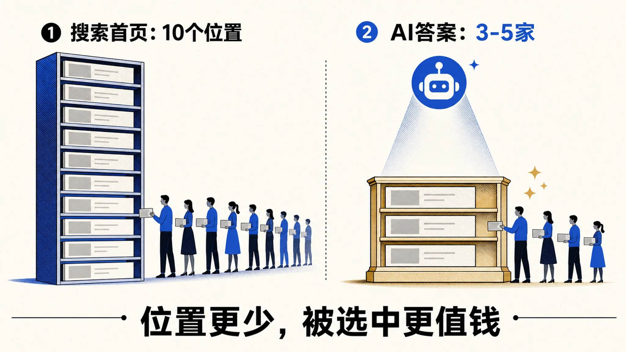 首页十个位置 vs 答案里三五家