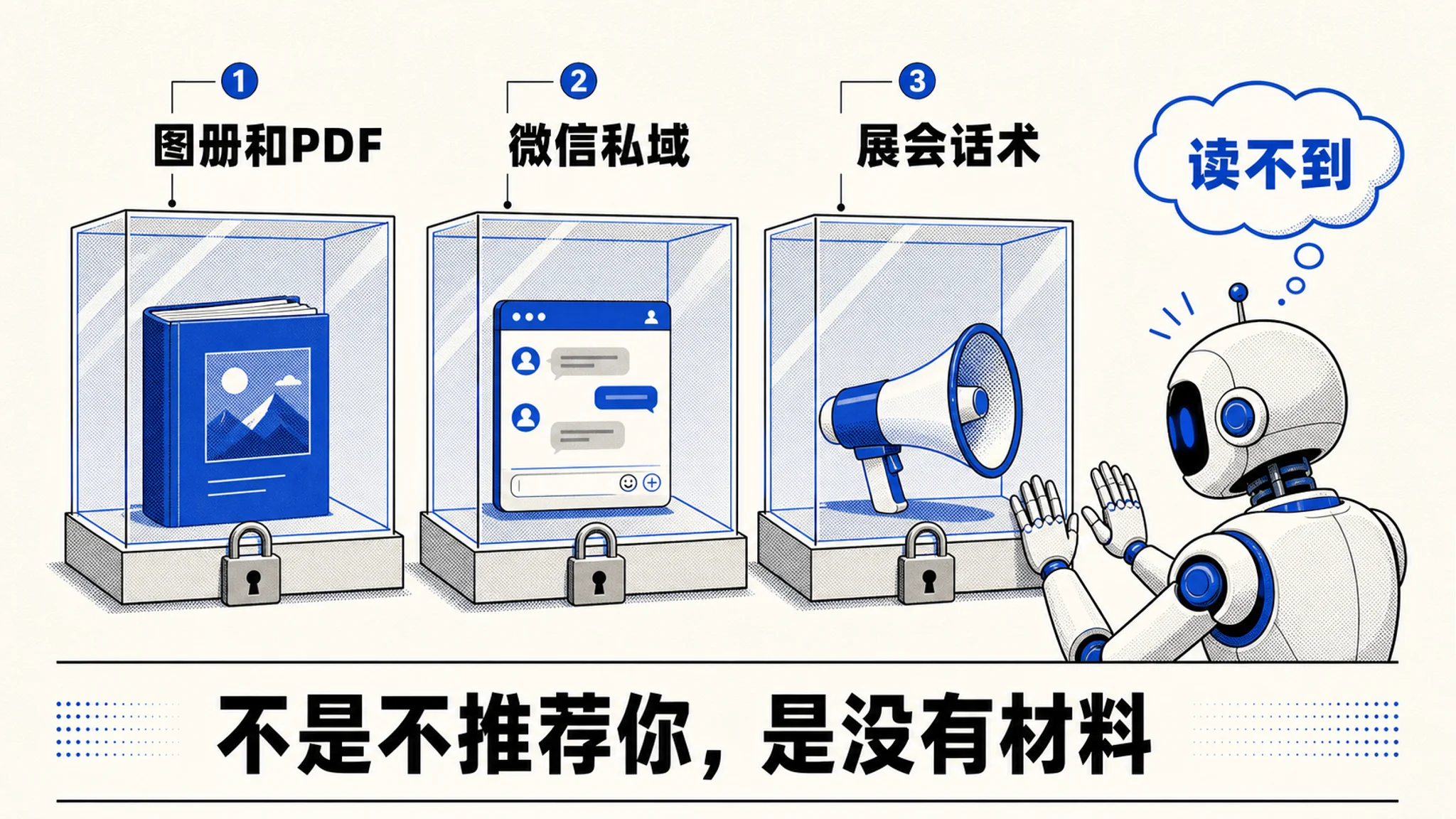 图册、微信、话术里的内容 AI 读不到