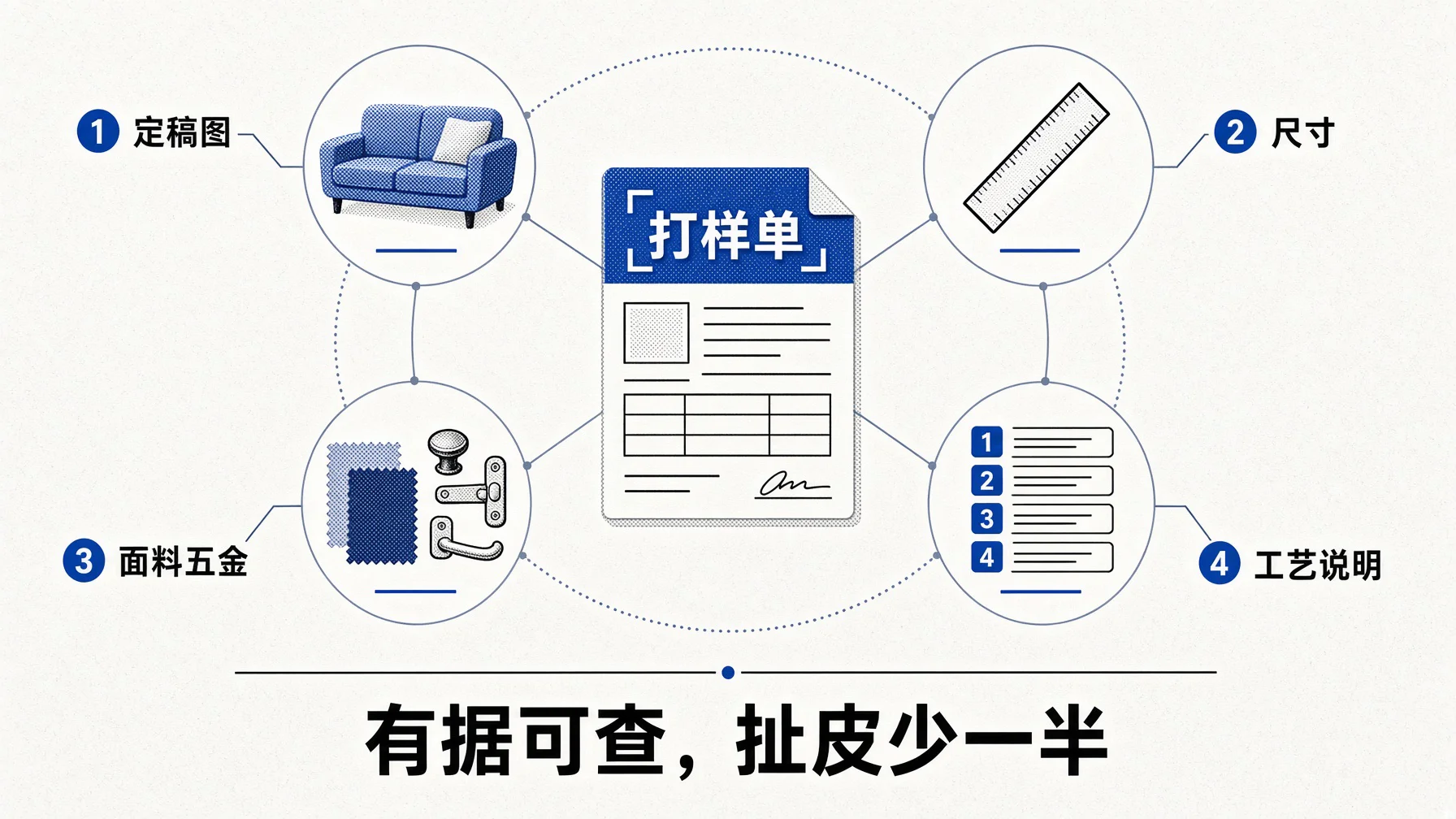 打样单把尺寸面料工艺写全,圈改记录留证据,扯皮少一半