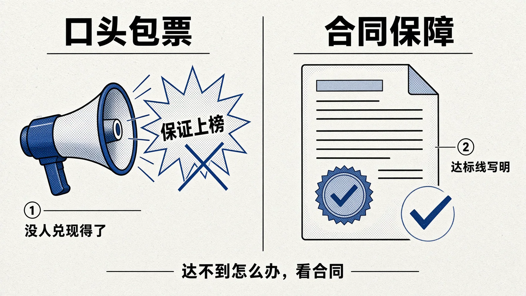AI答案不受服务商控制,保证上榜的承诺没人兑现得了。